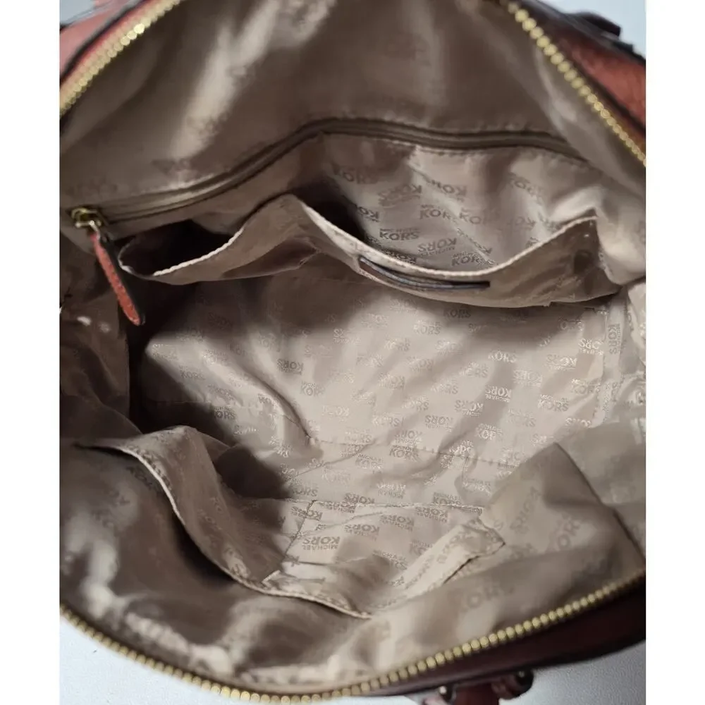 Michael Kors Satchel Doctor Style bag Purse Medium Brown